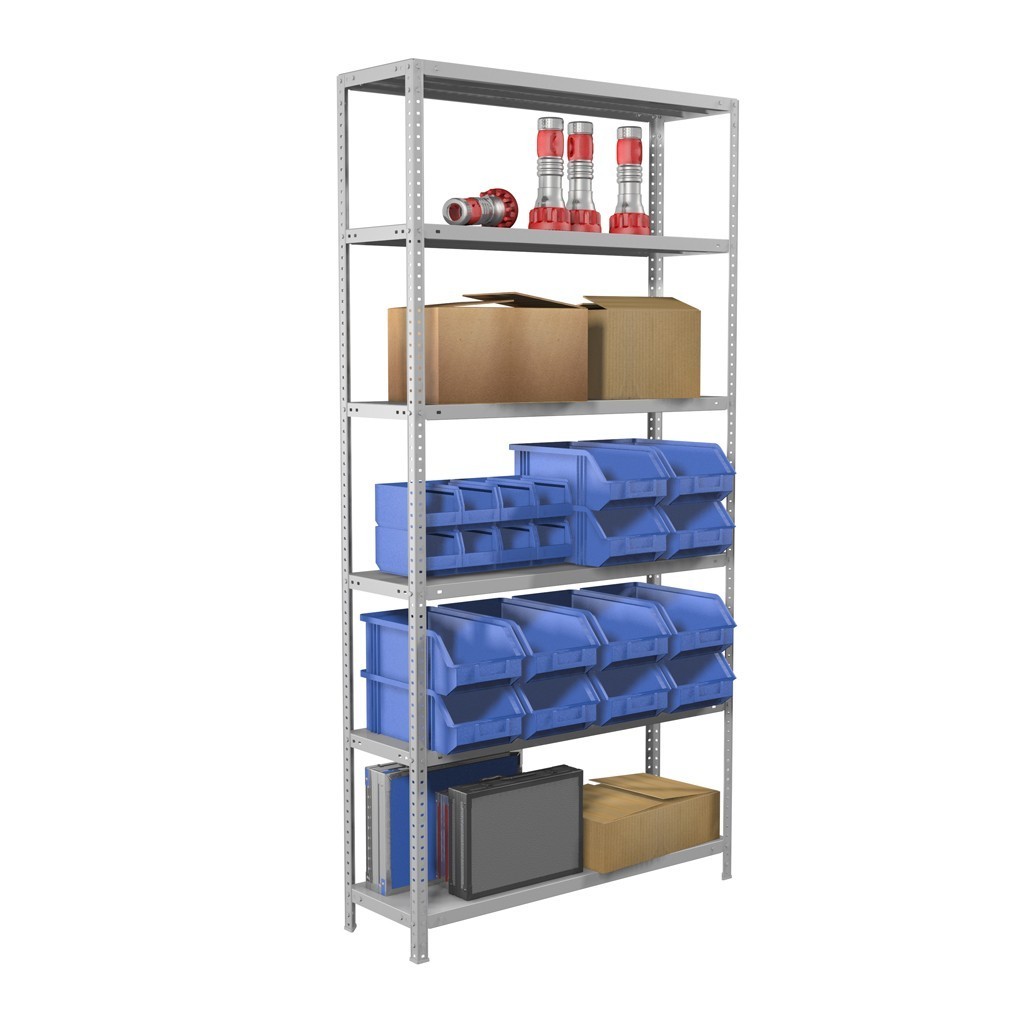Стеллаж MS Standart 2550x700x600, 4 полки  