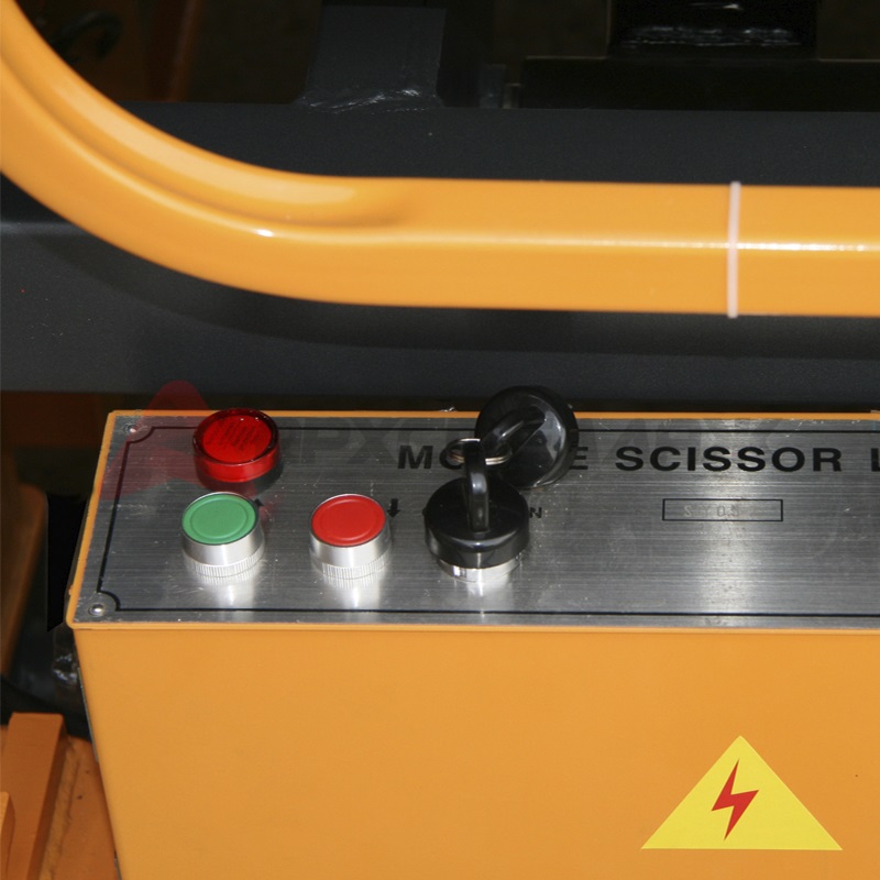 Подъемник ножничный несамоxодный SJY-0.3-11 (380V, 300 кг, высота подъема 11 м) SMART
