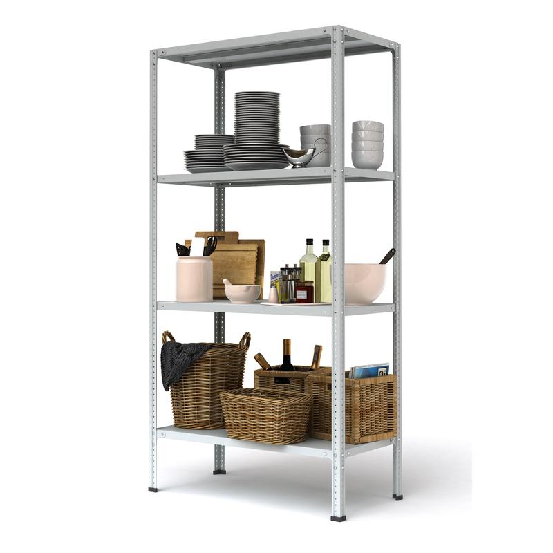 Стеллаж MS Standart 2550x700x600, 3 полки  